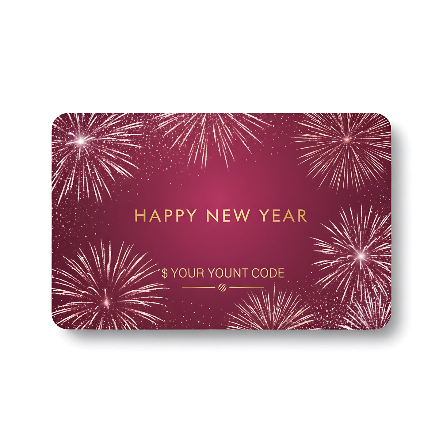 New Year Gift Card Celebration Voucher