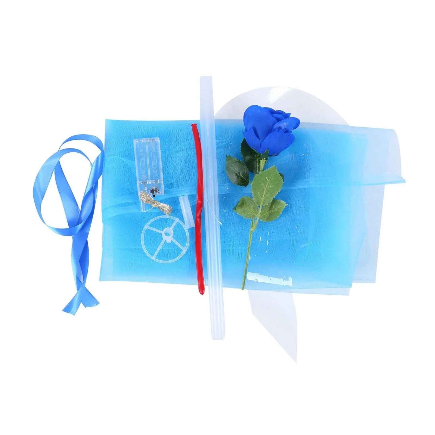 LED Rose Balloon Bouquet Luminous Bobo Ball Valentine Birthday Gift DIY Kit