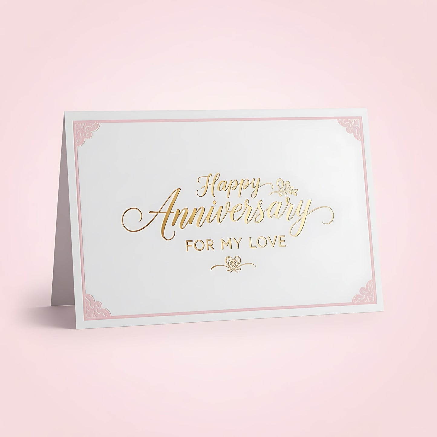 Anniversary Gift Card Elegant Celebration Voucher