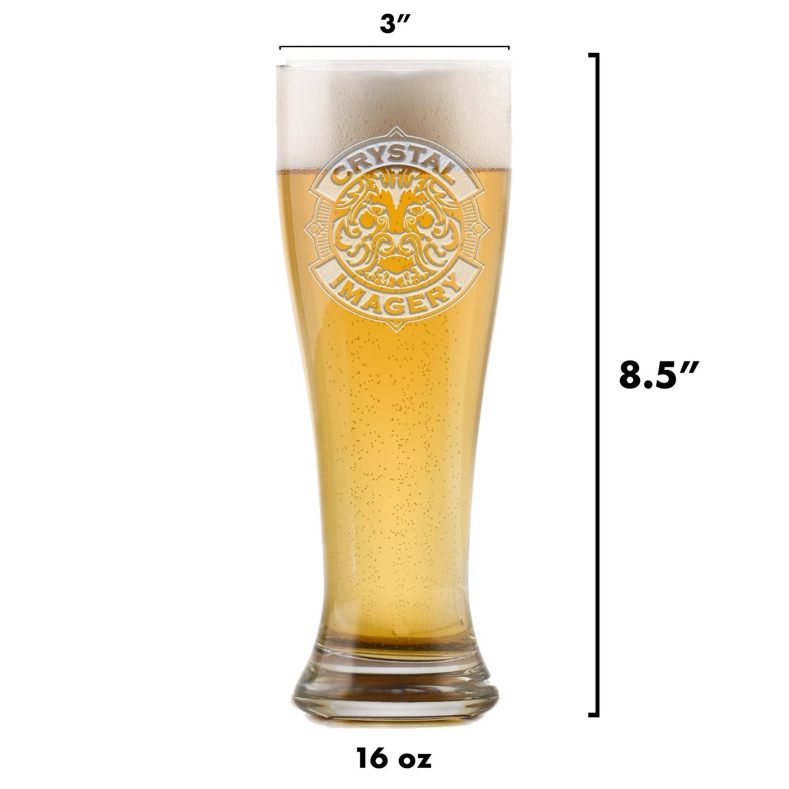 19th Hole Golf Lover Pilsner Beer Glass - Image 2