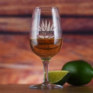 Agave Leaf Tequila Tasting Glass, Deep Engraved, Personalized